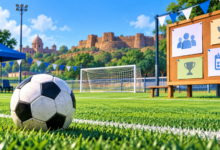 Illustration representing community sports in Bidar